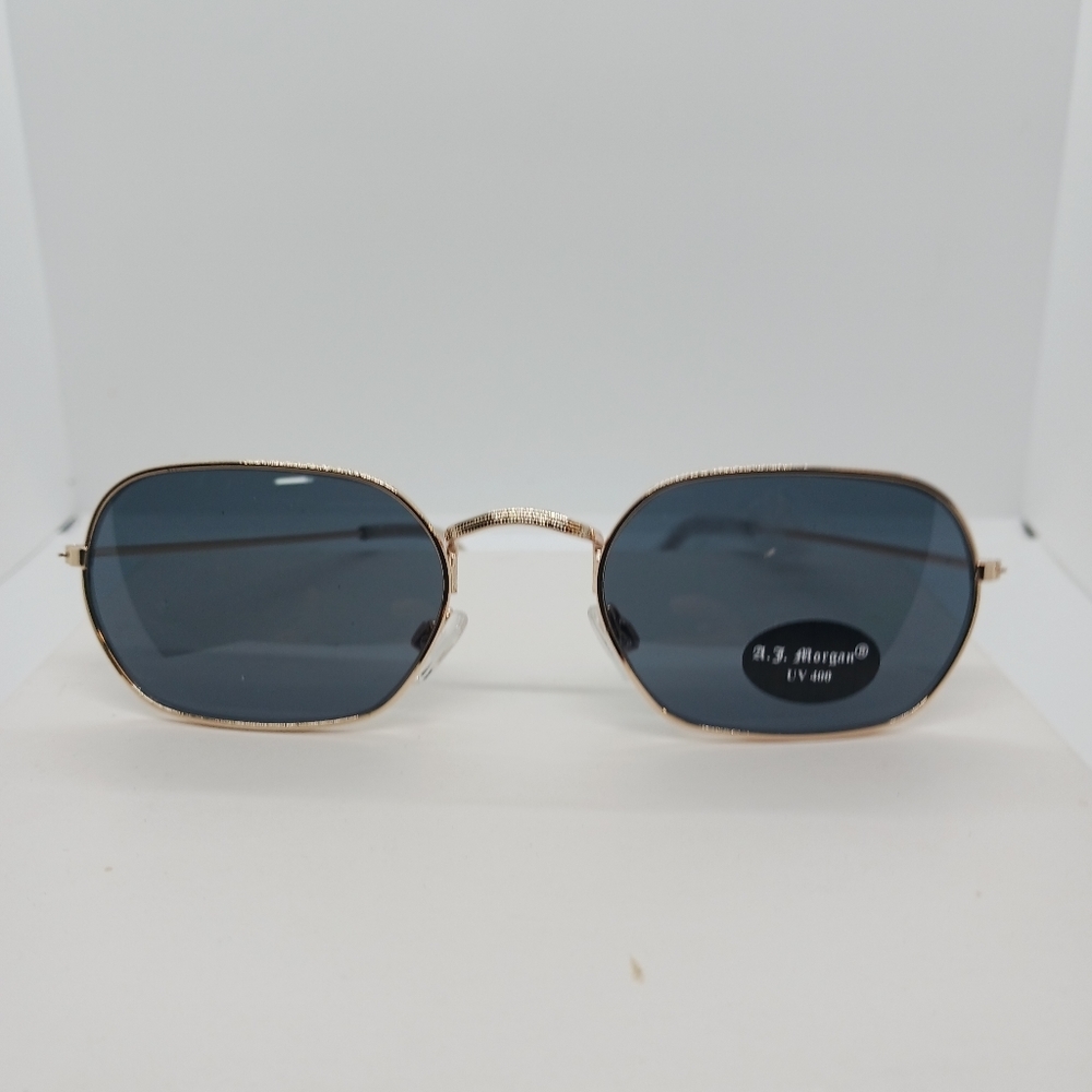NWT AJ Morgan Intern rectangle sunglasses with mirrored lens 86023 - Picture 2 of 7